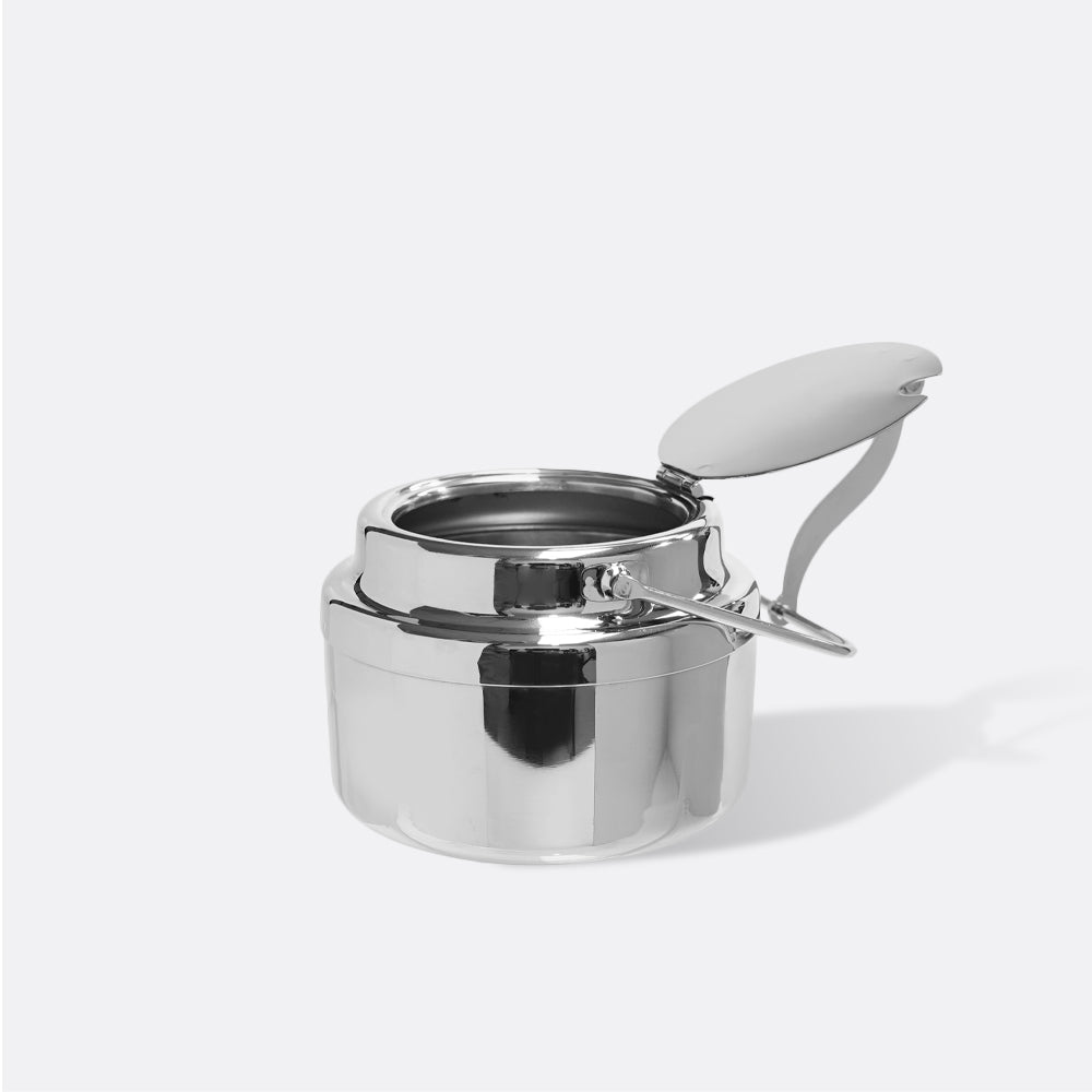 STAINLESS STEEL SUGAR CONTAINER WITH HINGED LID 日本製 · 不鏽鋼翻蓋糖罐