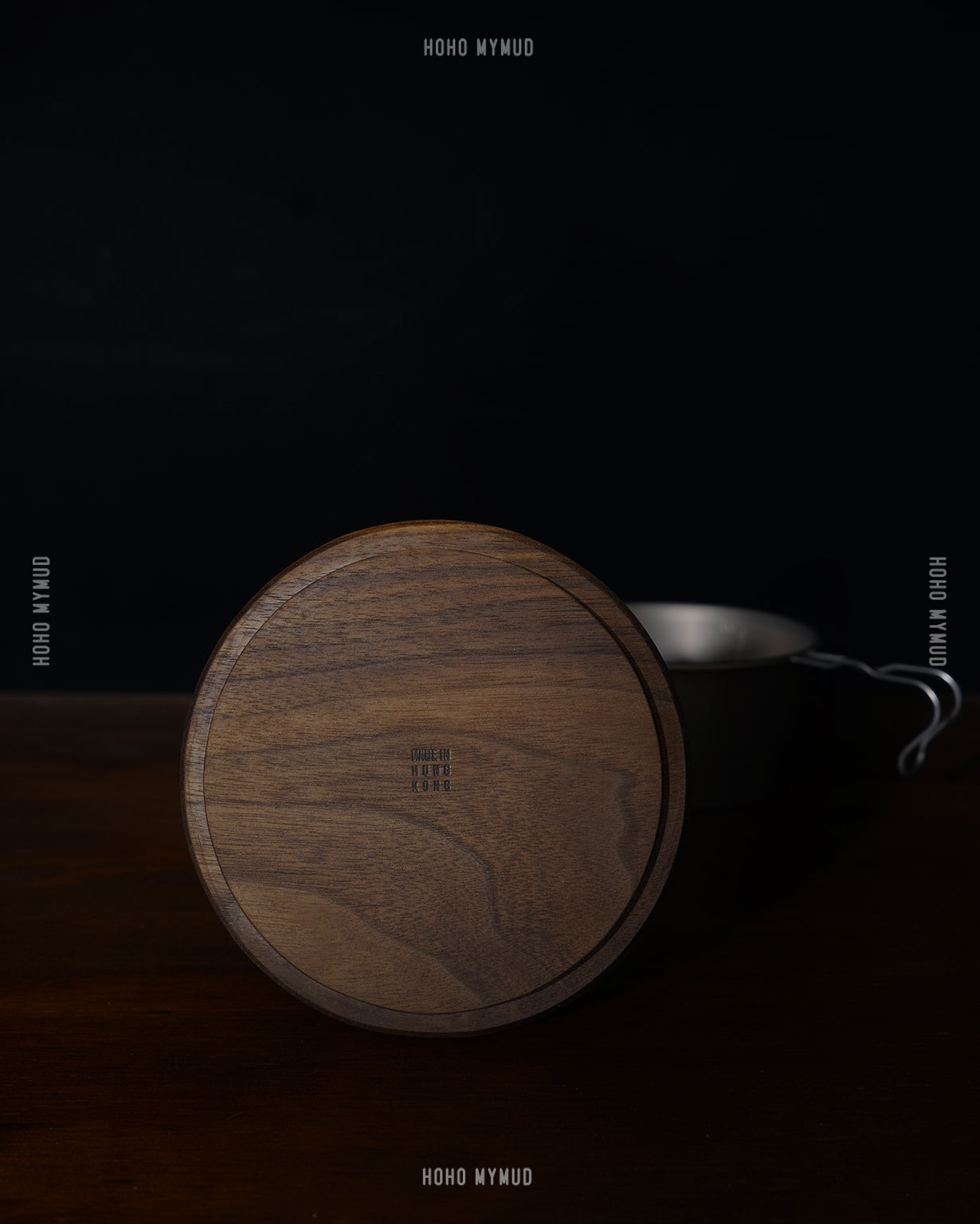 Rough Paper Black Walnut Lid for Sierra Cup 480 / 600 美國胡桃木製釜蓋