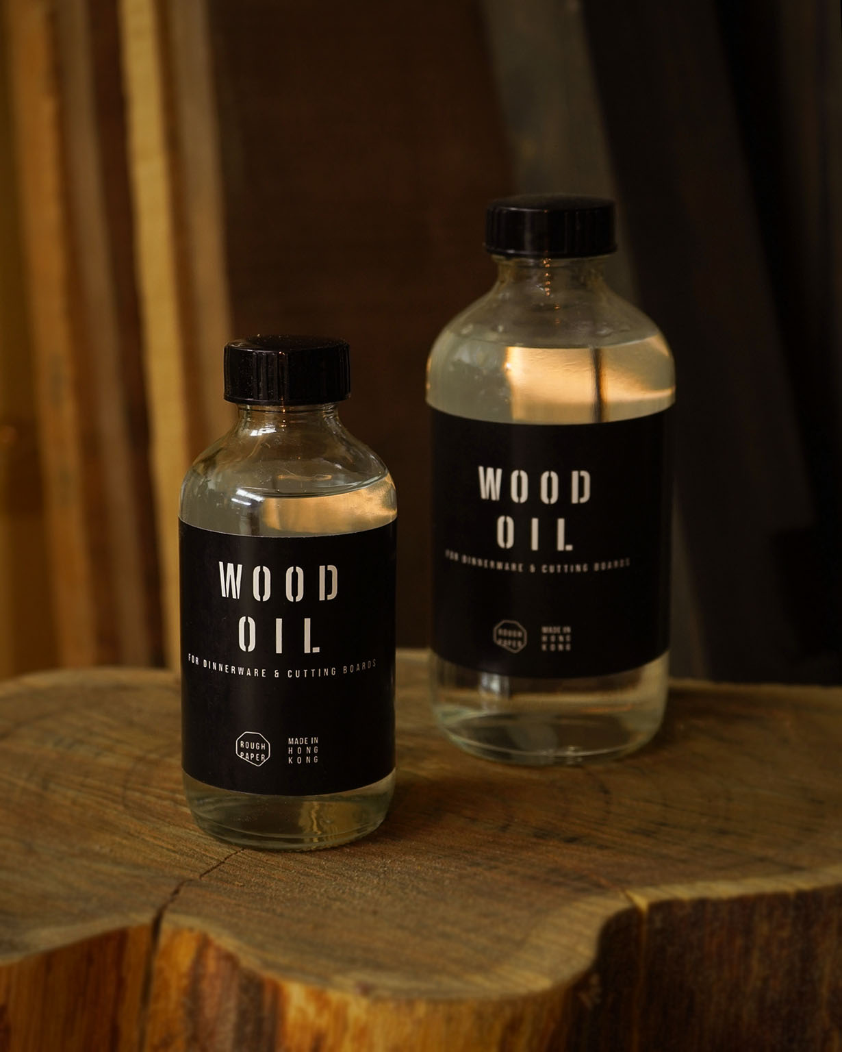Rough Paper Wood Oil for Dinnerware & Cutting Boards 木製食器砧板用護木油