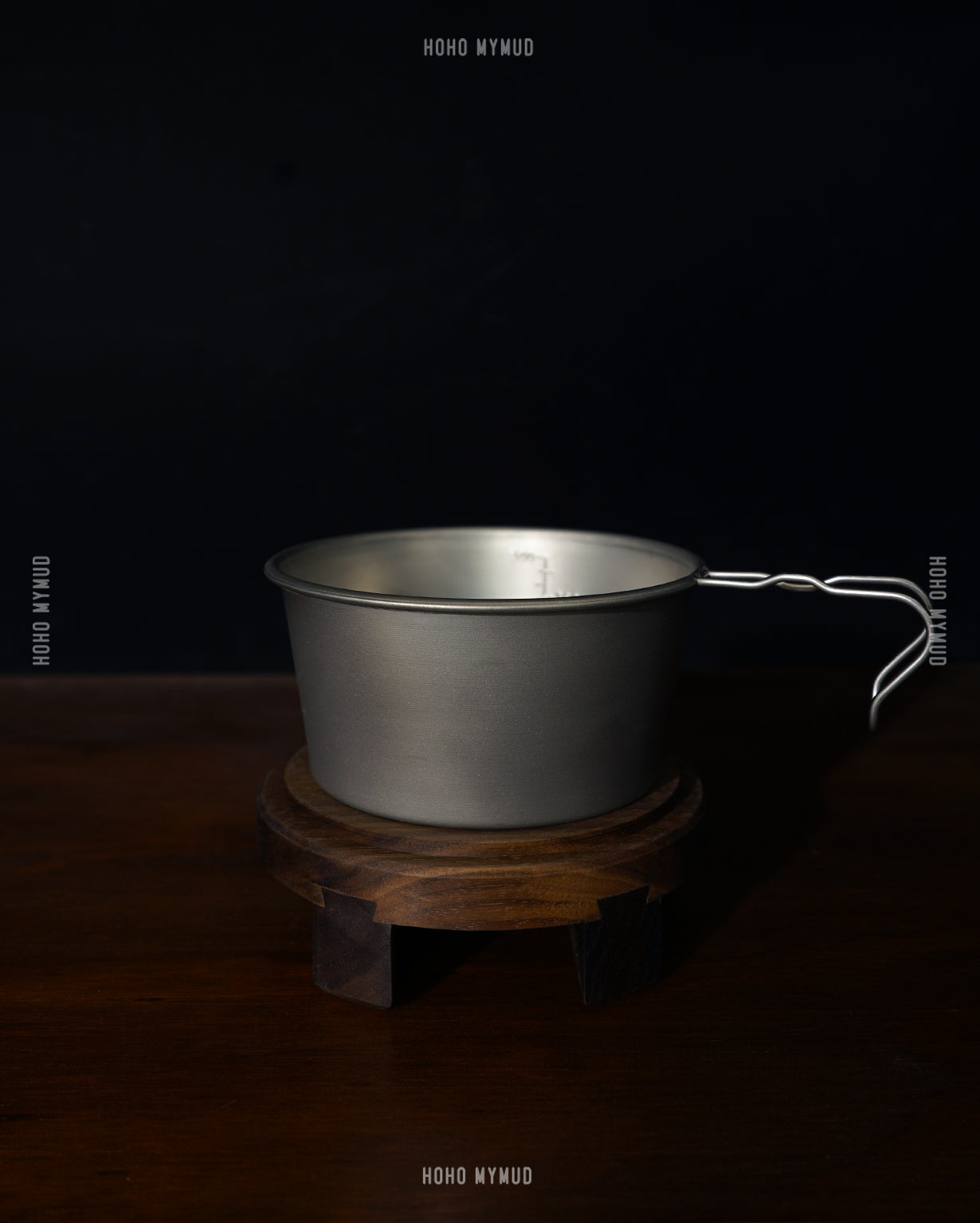 Rough Paper Black Walnut Lid for Sierra Cup 480 / 600 美國胡桃木製釜蓋