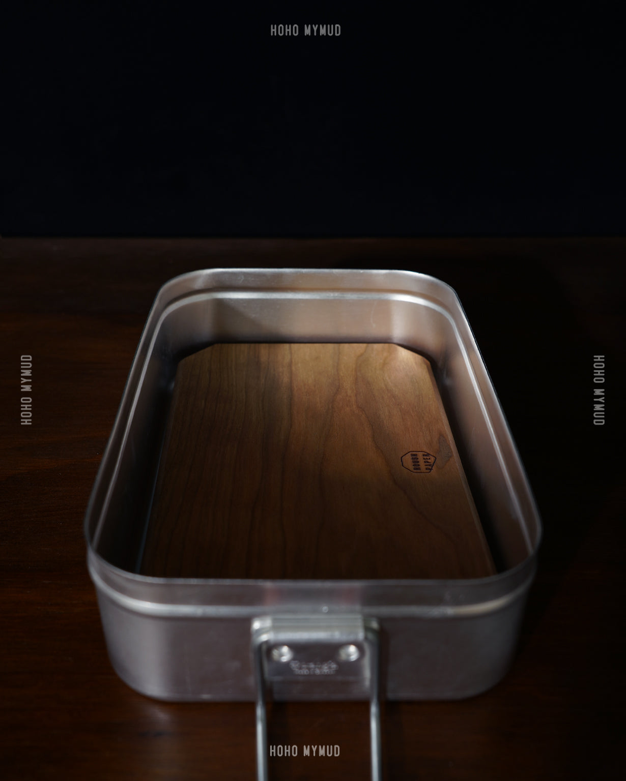 Rough Paper Wooden Cutting Board for Trangia Mess Tin 209 美國櫻桃木製便攜砧板