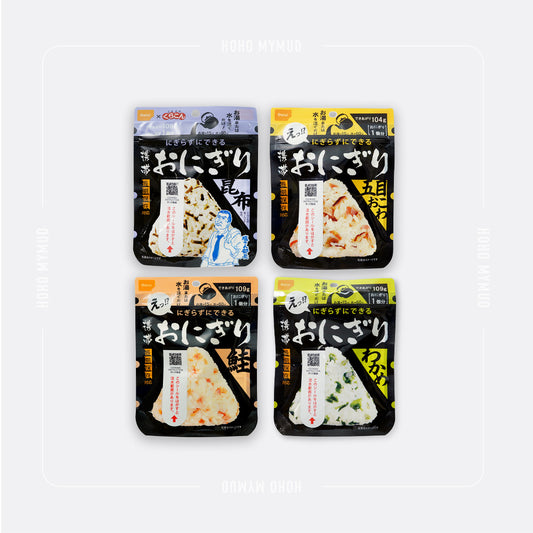 買 6 送 1 隨機款|Onisi 尾西食品脫水三角飯糰 昆布 / 紫菜 / 雜菜 / 鮭魚