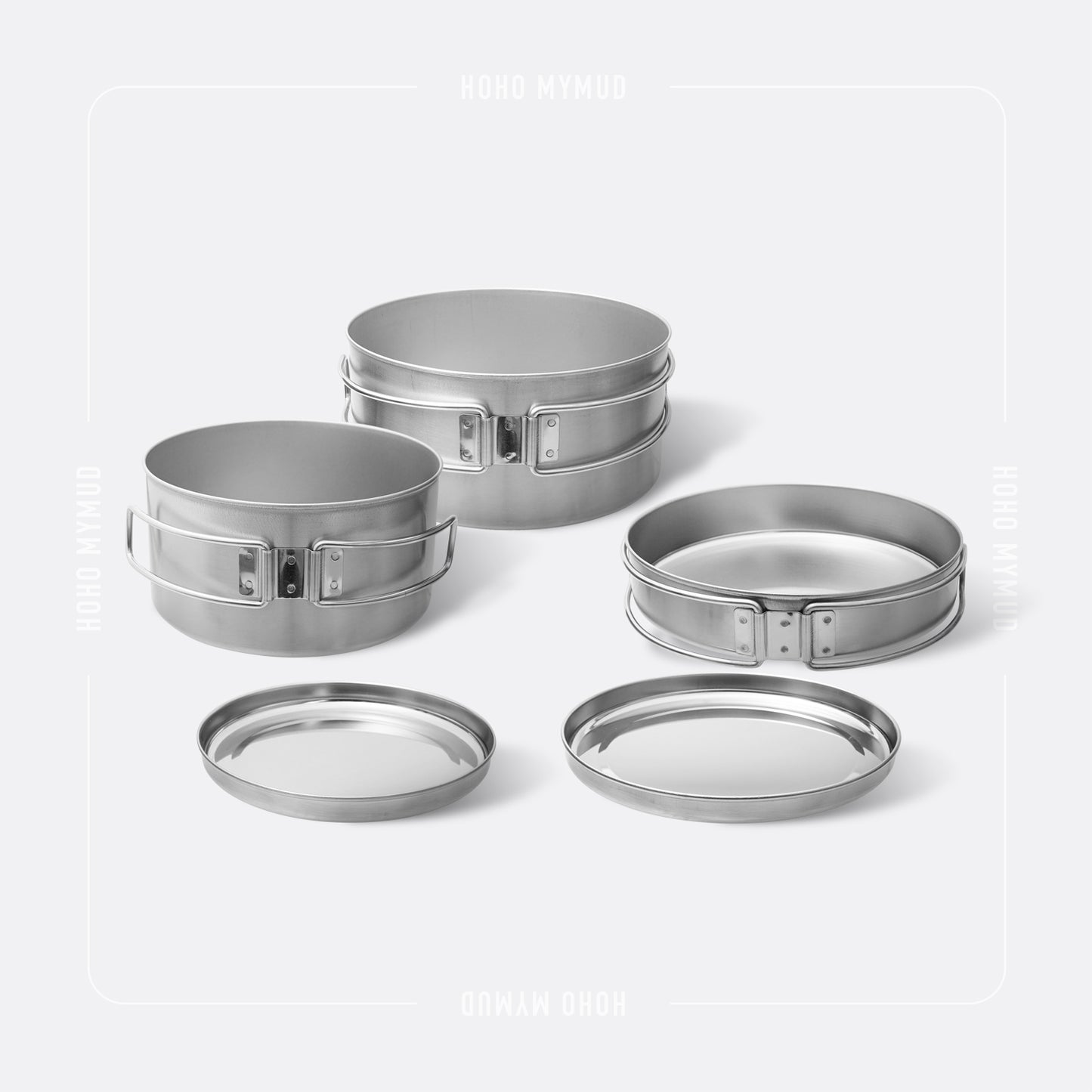 Belmont 5pcs cookset with case 5件組合式不鏽鋼炊具