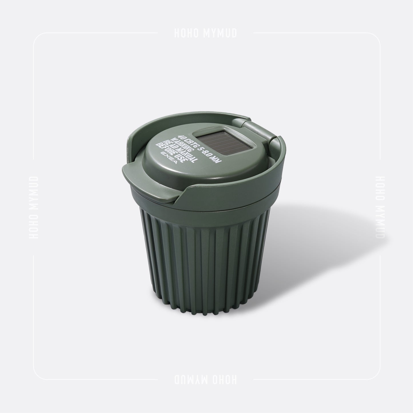 SEIKO Ashtray Mini with Solar Powered Light / Green 感應式太陽能燈煙灰缸