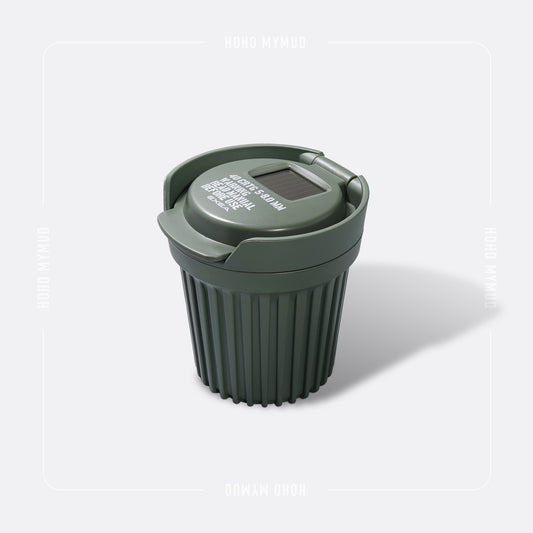 SEIKO Ashtray Mini with Solar Powered Light / Green 感應式太陽能燈煙灰缸