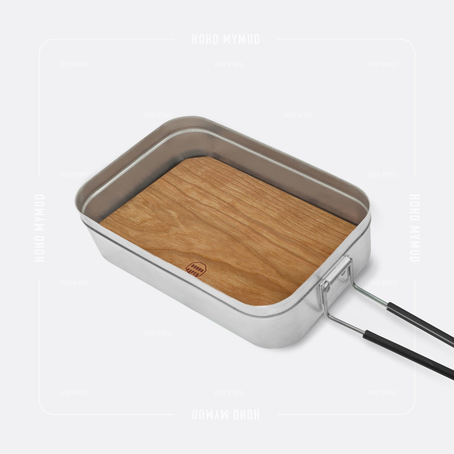 Rough Paper Wooden Cutting Board for Trangia Mess Tin 209 美國櫻桃木製便攜砧板