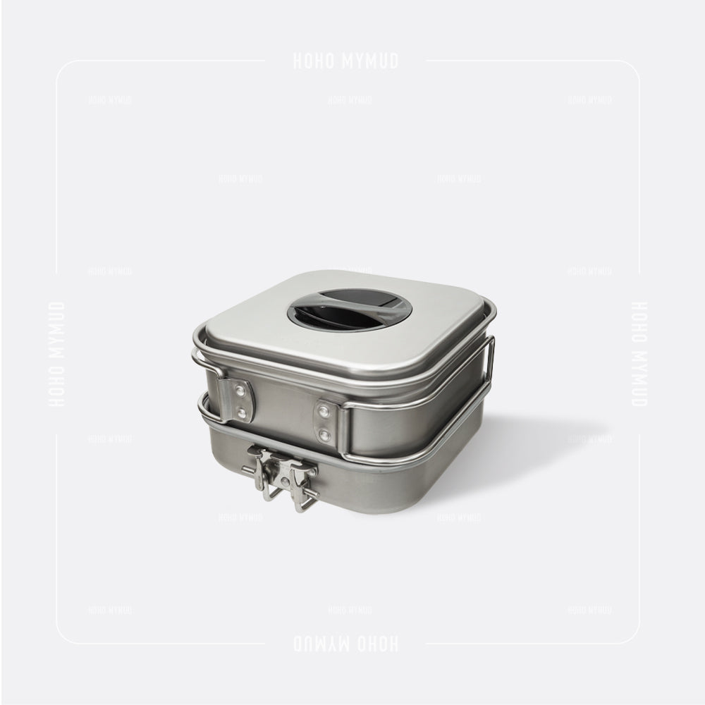 本月優惠 UNIFLAME Yama Cooker Square 3 超輕方型鍋具組