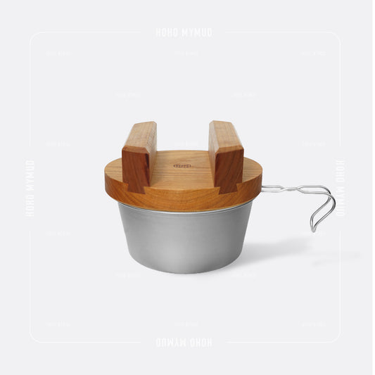 Rough Paper Cherry Wood Lid for Sierra Cup 480 / 600 美國櫻桃木製釜蓋