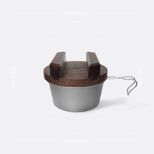 Rough Paper Black Walnut Lid for Sierra Cup 480 / 600 美國胡桃木製釜蓋