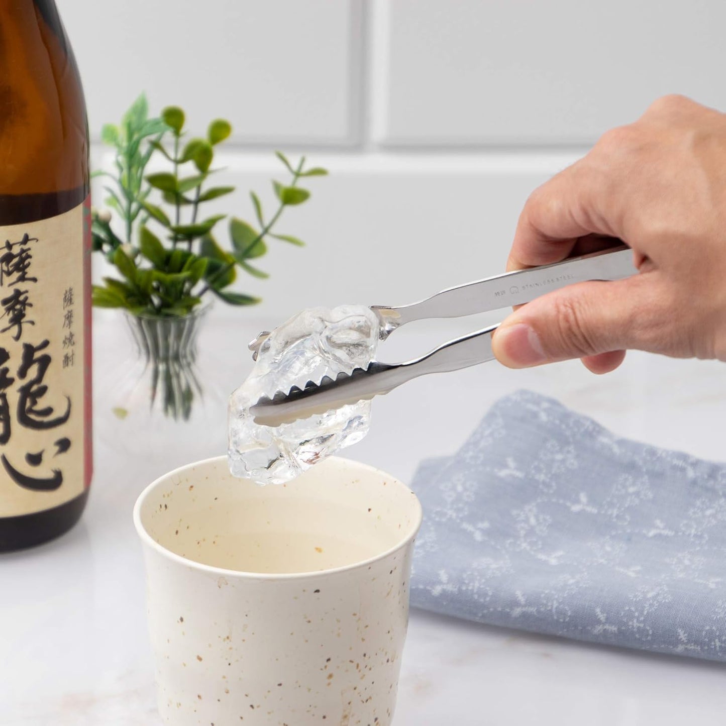 遠藤商事 Stainless steel ice clamp 日本製不鏽鋼冰夾