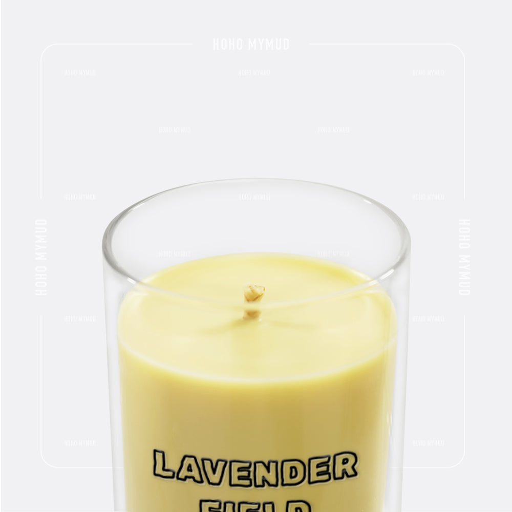 No.18 LAVANDER FIELD 薰衣草田｜天然香薰蜜蠟蠟燭 Natural Scented Beewaxs Candle