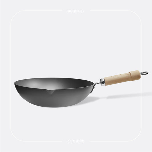 RIVER LIGHT 極SONS COCOPAN IRON FRYING PAN 日本製 · 窒化鐵深型炒鍋 · 中華鍋 · 鐵鑊 28cm
