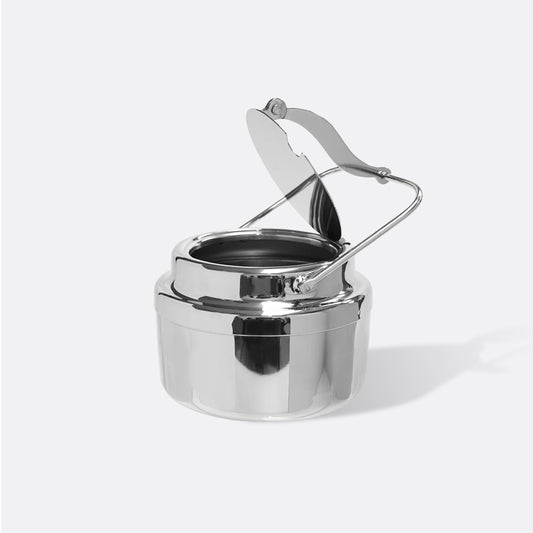 STAINLESS STEEL SUGAR CONTAINER WITH HINGED LID 日本製 · 不鏽鋼翻蓋糖罐