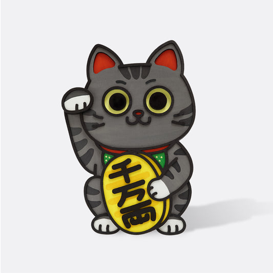 HANDCRAFT LUCKY CAT · WALL-HANGING & TABLETOP DISPLAY 手工製招財貓 · 掛牆及桌擺兩用 · 6款入