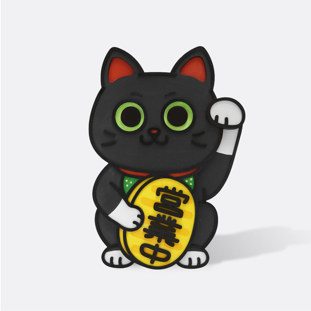 HANDCRAFT LUCKY CAT · WALL-HANGING & TABLETOP DISPLAY 手工製招財貓 · 掛牆及桌擺兩用 · 6款入