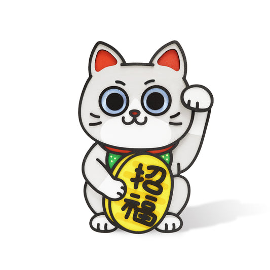 HANDCRAFT LUCKY CAT · WALL-HANGING & TABLETOP DISPLAY 手工製招財貓 · 掛牆及桌擺兩用 · 6款入