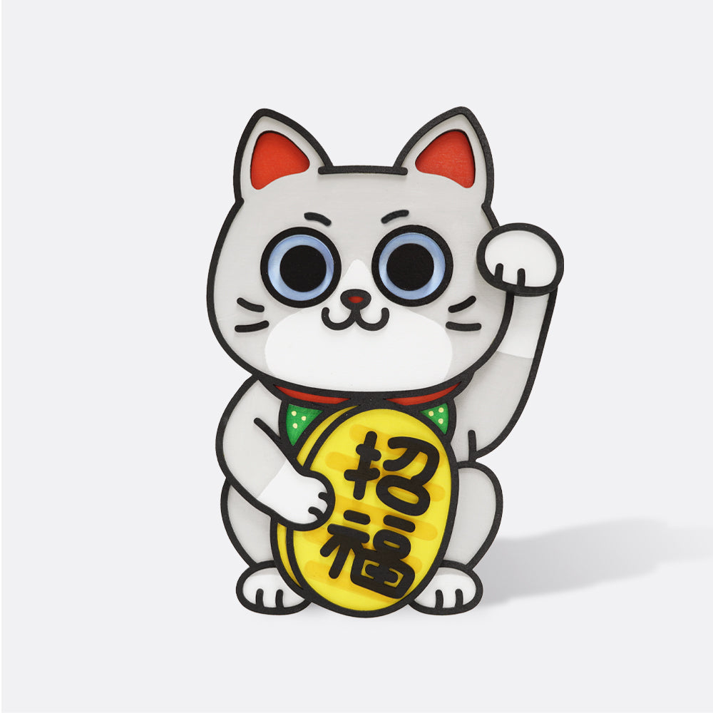 HANDCRAFT LUCKY CAT · WALL-HANGING & TABLETOP DISPLAY 手工製招財貓 · 掛牆及桌擺兩用 · 6款入
