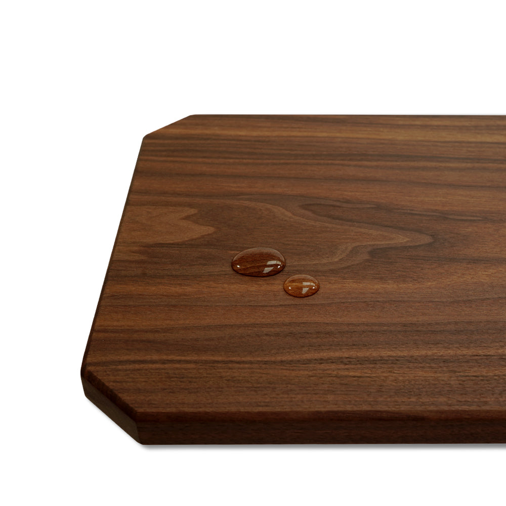 LARGE WOODEN CUTTING & CHARCUTERIE BOARD / Black Walnut · Single-Piece