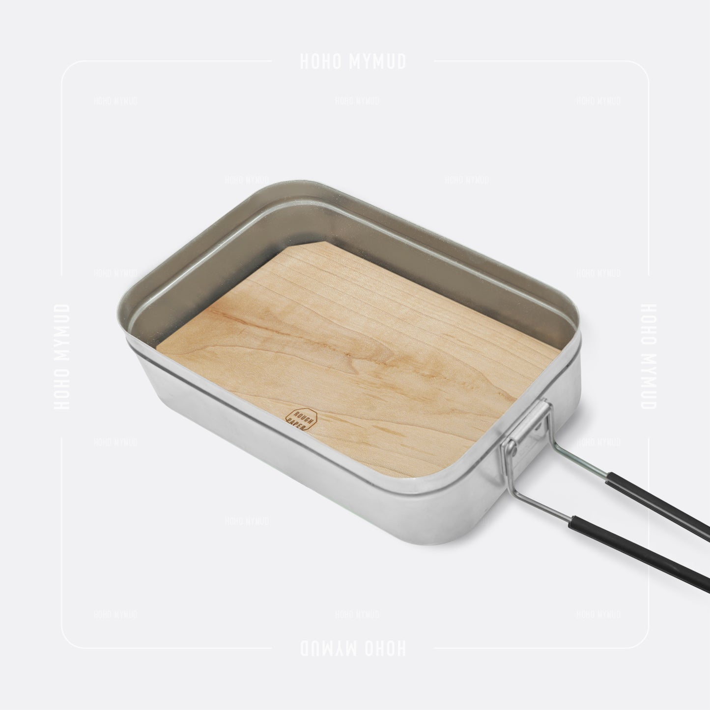 Rough Paper Wooden Cutting Board for Trangia Mess Tin 209 加拿大白楓木製便攜砧板