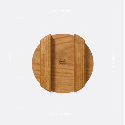 Rough Paper Cherry Wood Lid for Sierra Cup 480 / 600 American Cherry Wood Kettle Lid